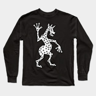 Spooky Eyes Unicorn V2 Long Sleeve T-Shirt